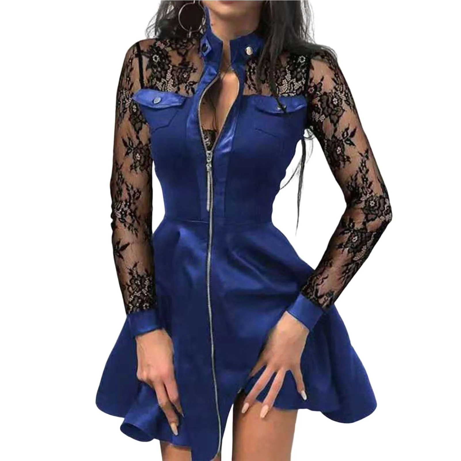 Seraphine - Sukienka Damska z Zamkiem w Stylu Gotyckim | Elegancka Sukienka Wieczorowa - Image 3