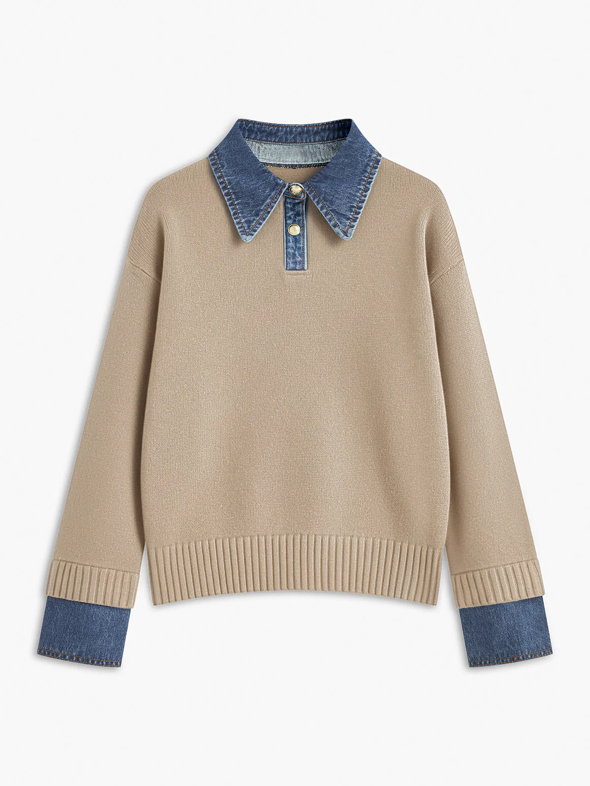 Terry – Sweter 2-w-1 z Odwróconym Panelem - Image 10