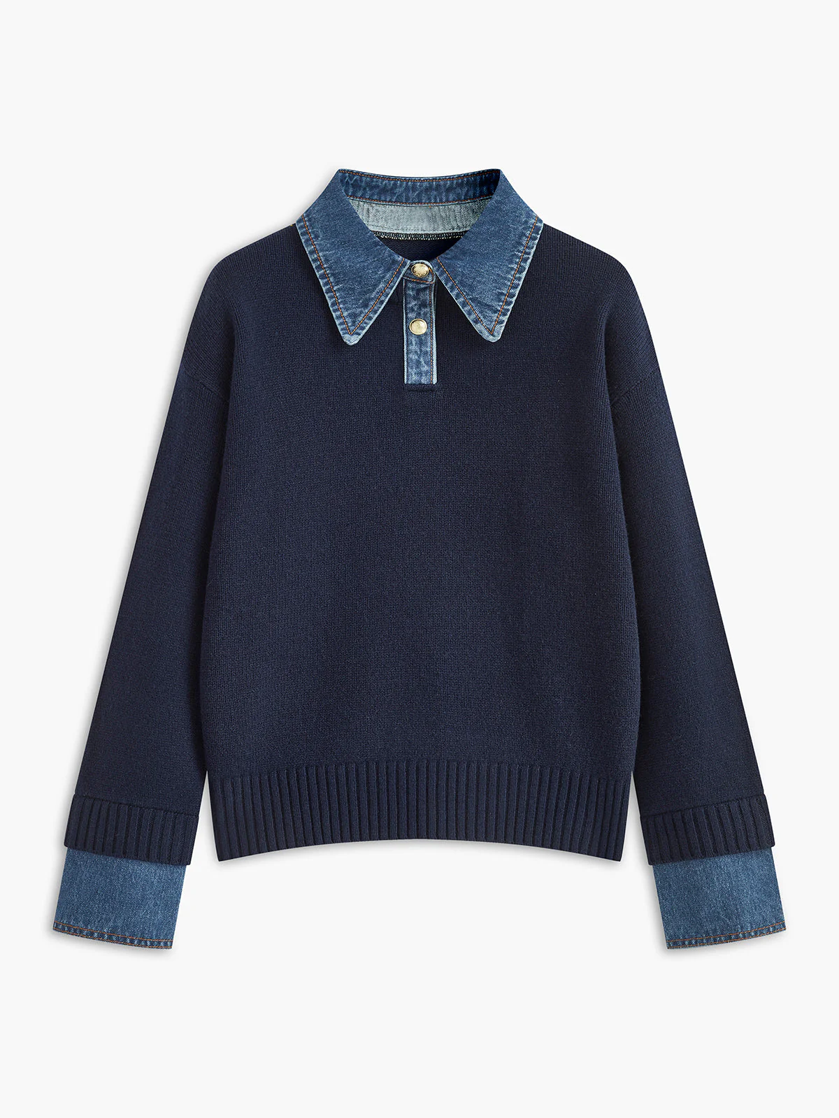 Terry – Sweter 2-w-1 z Odwróconym Panelem - Image 2