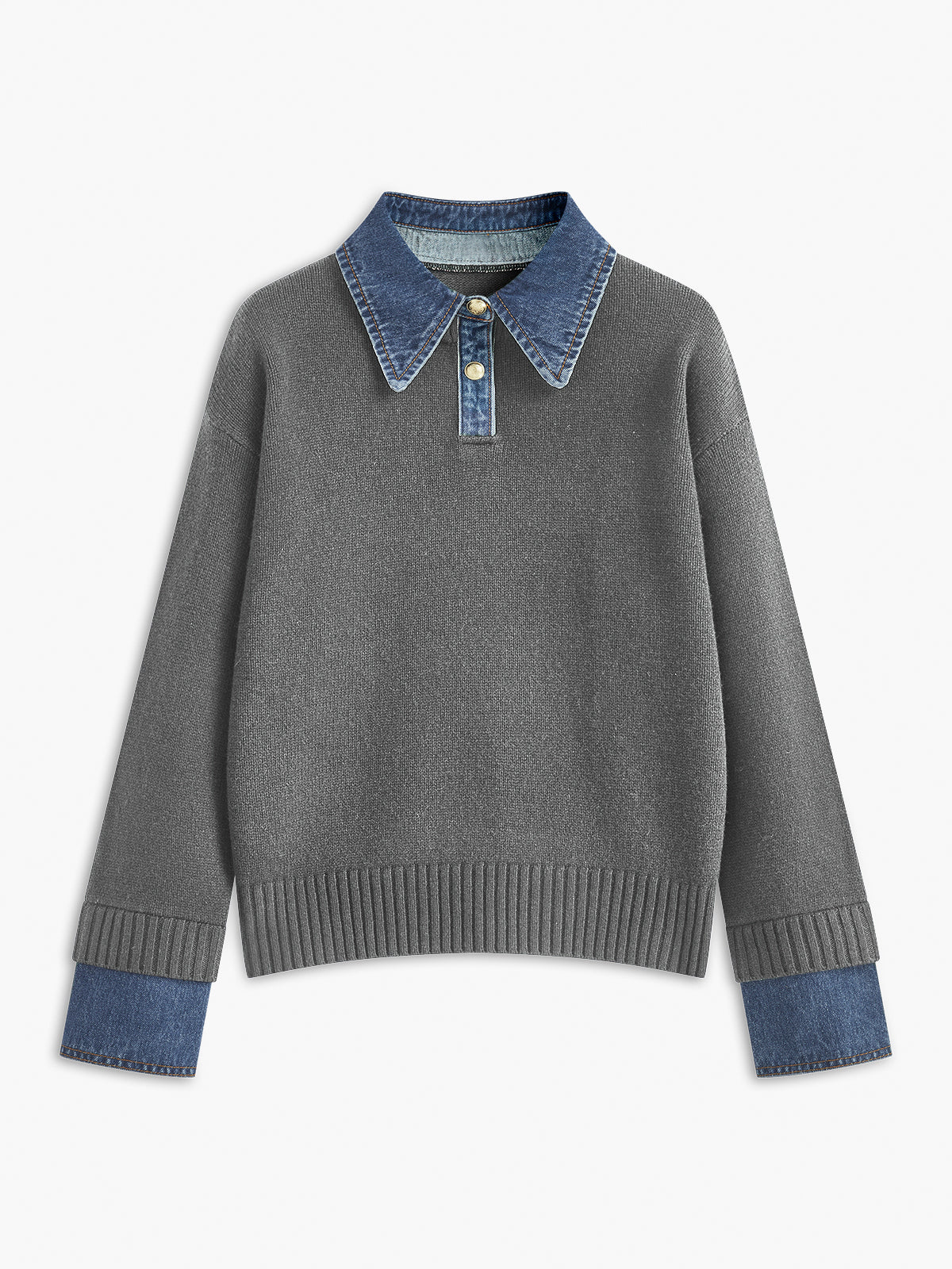 Terry – Sweter 2-w-1 z Odwróconym Panelem - Image 5