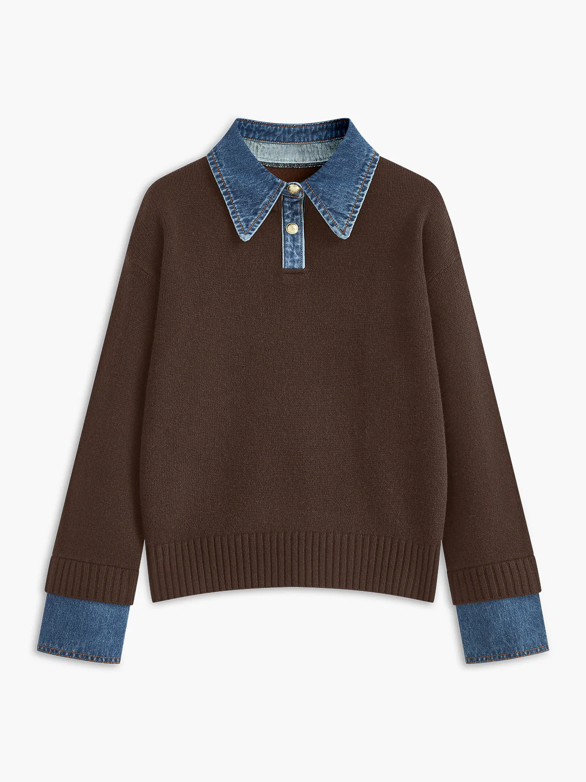 Terry – Sweter 2-w-1 z Odwróconym Panelem - Image 6