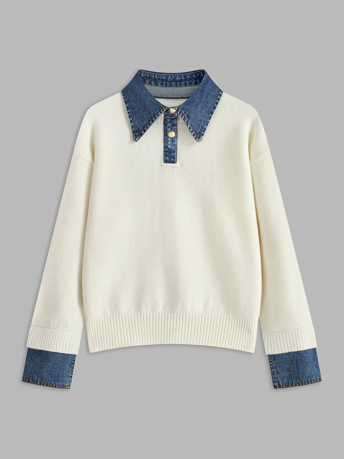 Terry – Sweter 2-w-1 z Odwróconym Panelem - Image 7