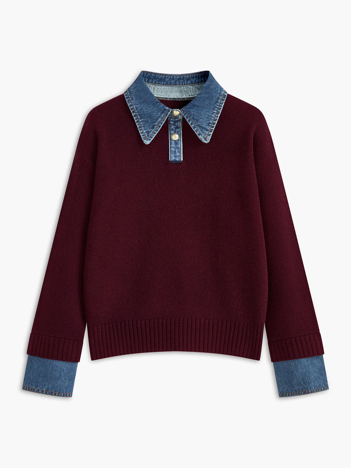 Terry – Sweter 2-w-1 z Odwróconym Panelem - Image 8