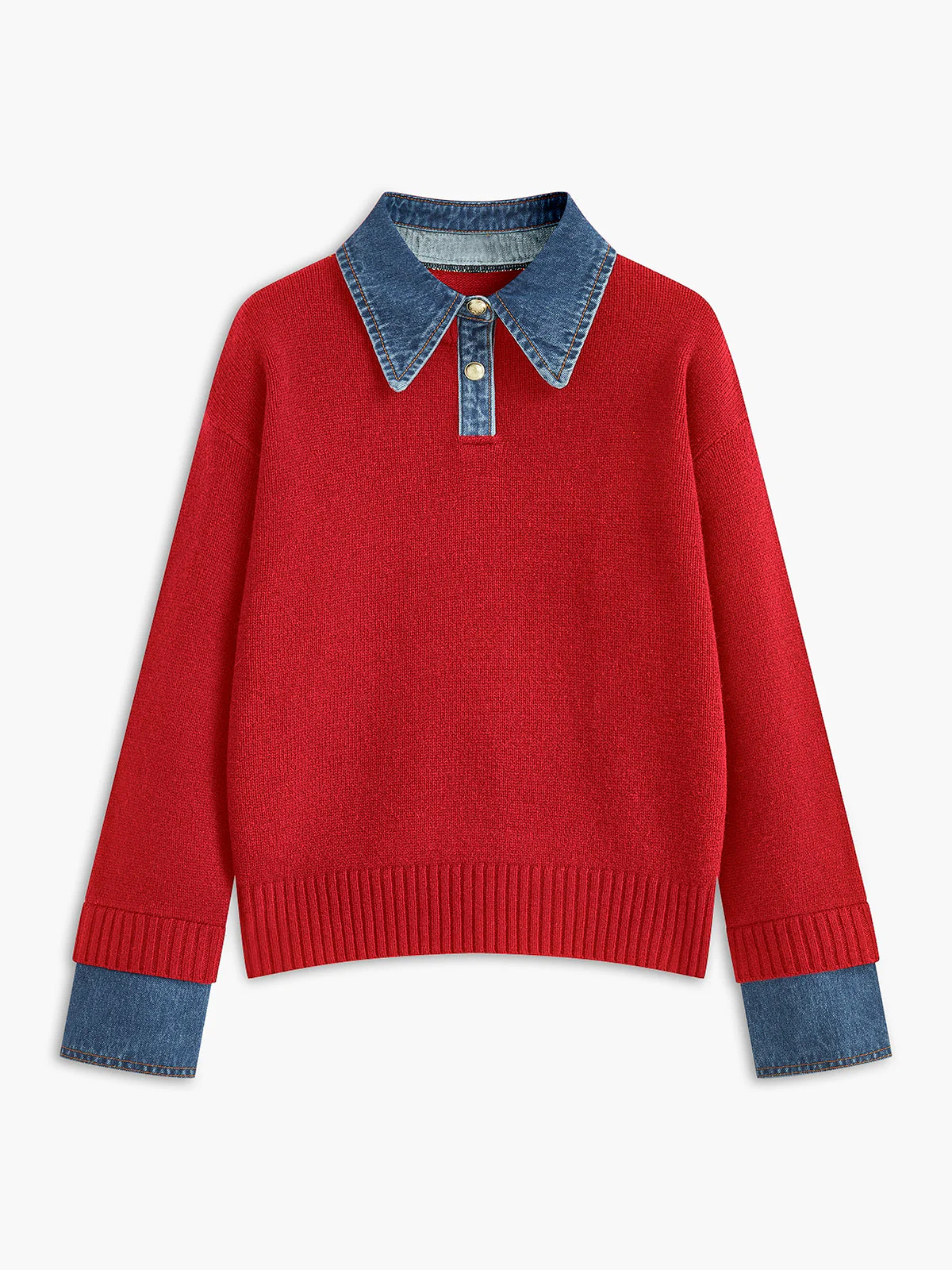 Terry – Sweter 2-w-1 z Odwróconym Panelem - Image 9
