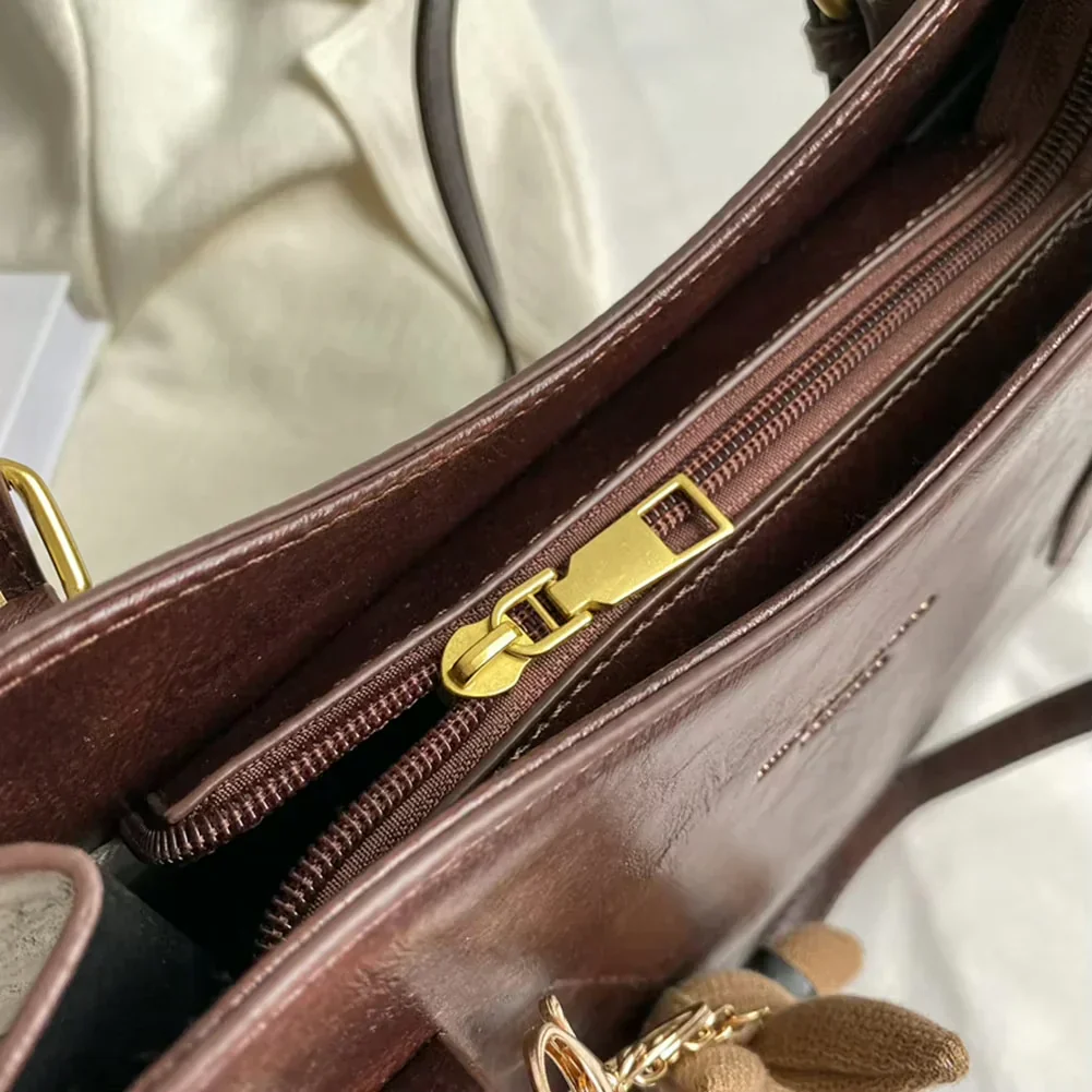 Zara | Elegancka skórzana torba + bezpłatny wieszak na torbę - Image 4